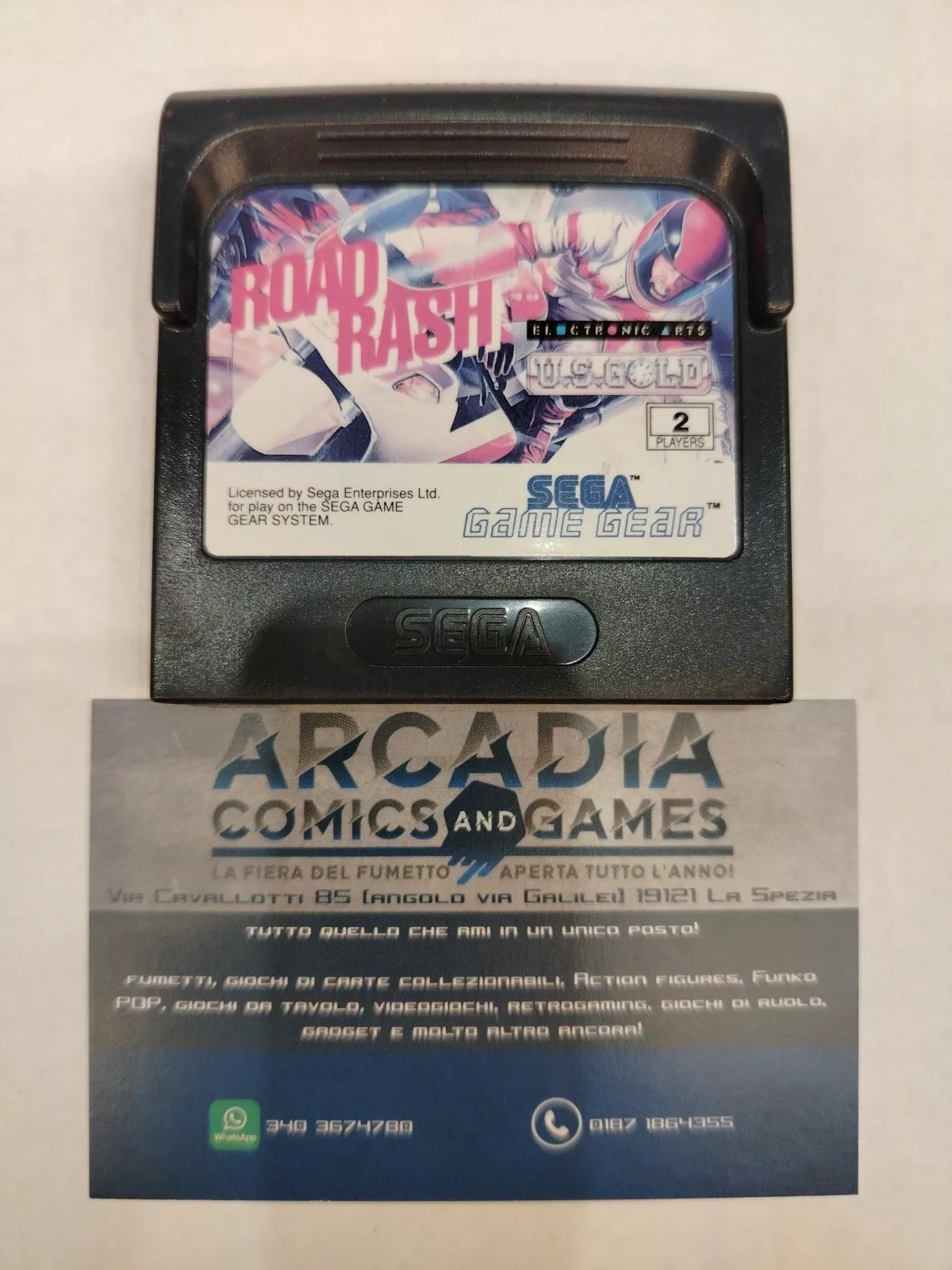 Road Rash Game Gear Sega PAL Loose Solo Cartuccia